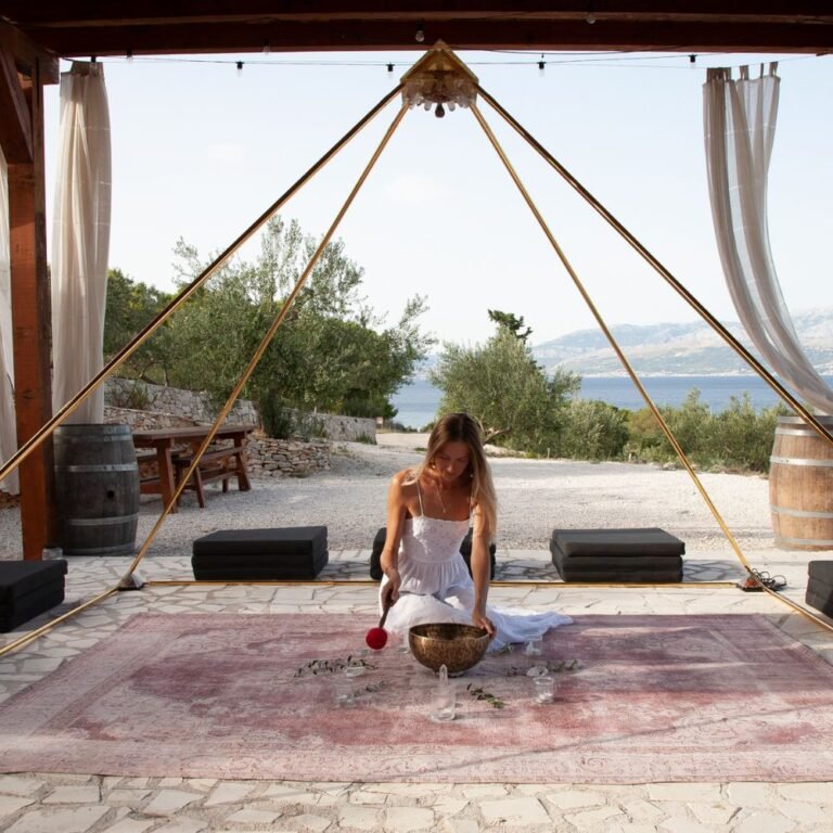 Meditation in Crystal Pyramid